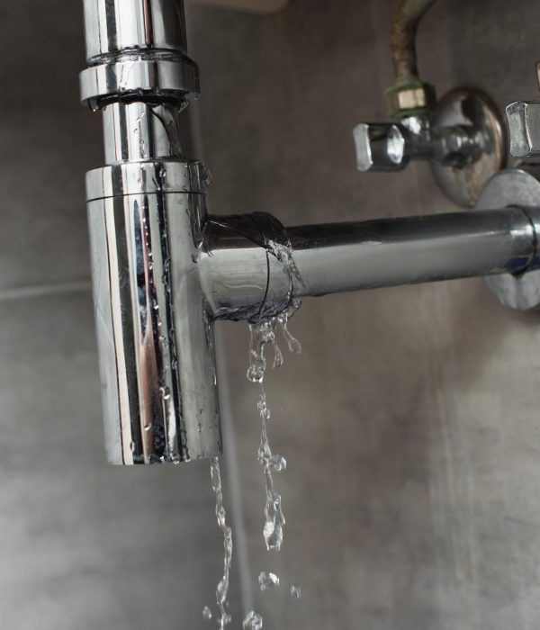 Fuga de grifo dañado